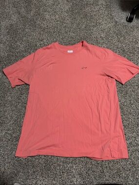 Greg Norman Short-Sleeve Tee in Coral